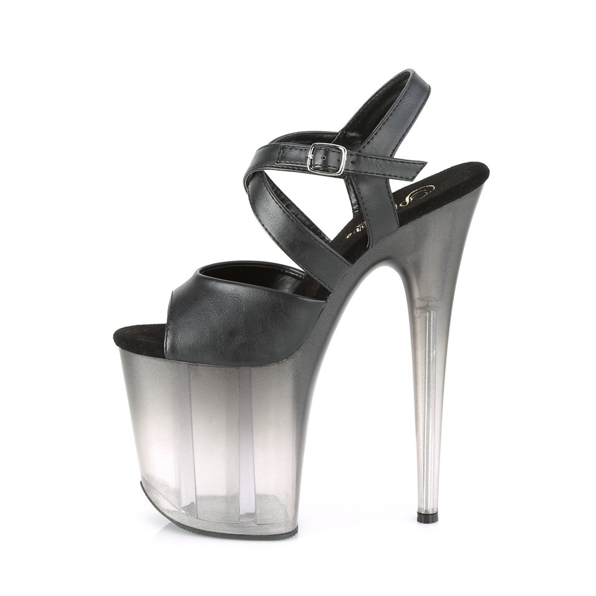 Pleaser Flamingo-822T BPU/M - Black High-Platform Sandals