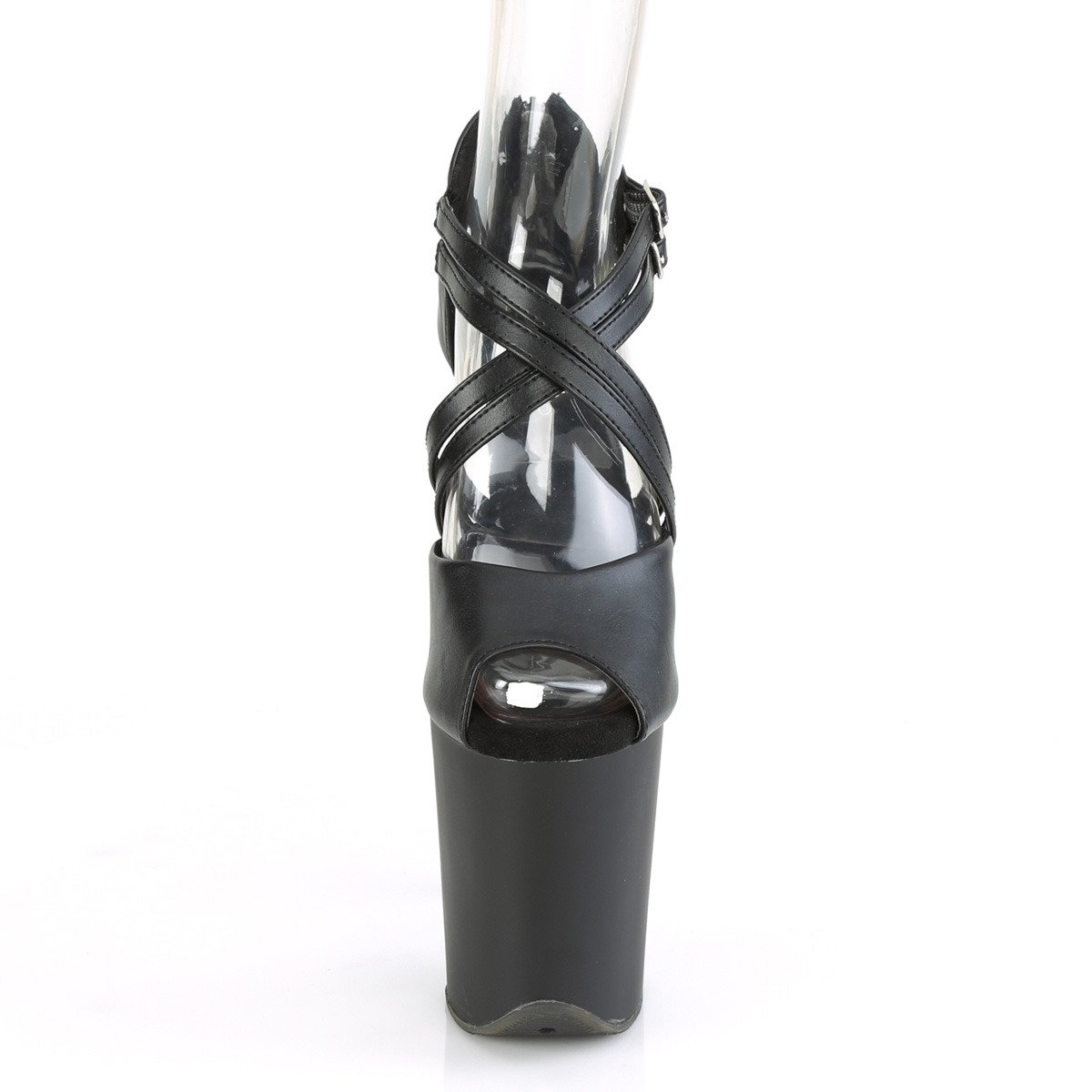 Pleaser Flamingo-865 BPU/M - Black High-Platform Sandals