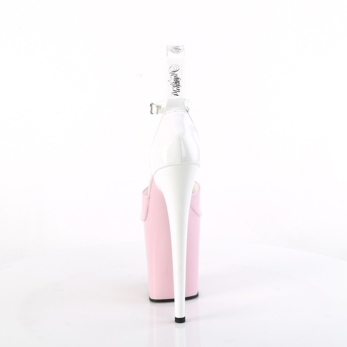 Pleaser Flamingo-868 BP-W/M - Shiny Pink High-Platform Ankle Strap Heels