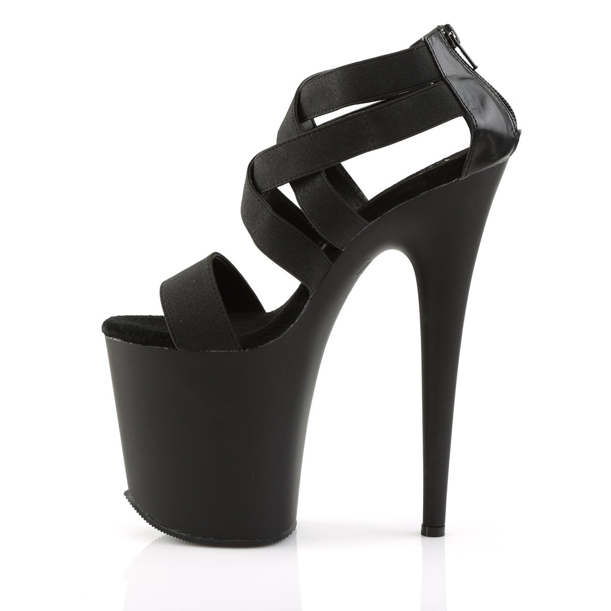Pleaser Flamingo-869 B/M - Black High-Platform Sandals