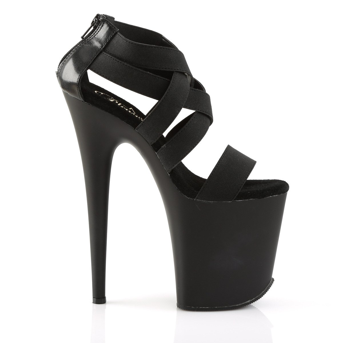 Pleaser Flamingo-869 B/M - Black High-Platform Sandals