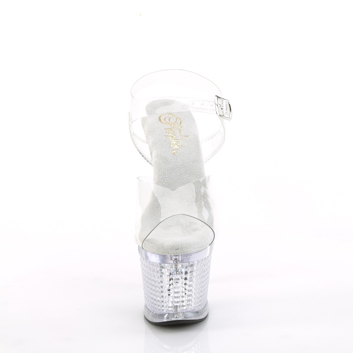 Pleaser Flashdance-708SPEC C/M - Clear Illuminating High-Platform Sandals