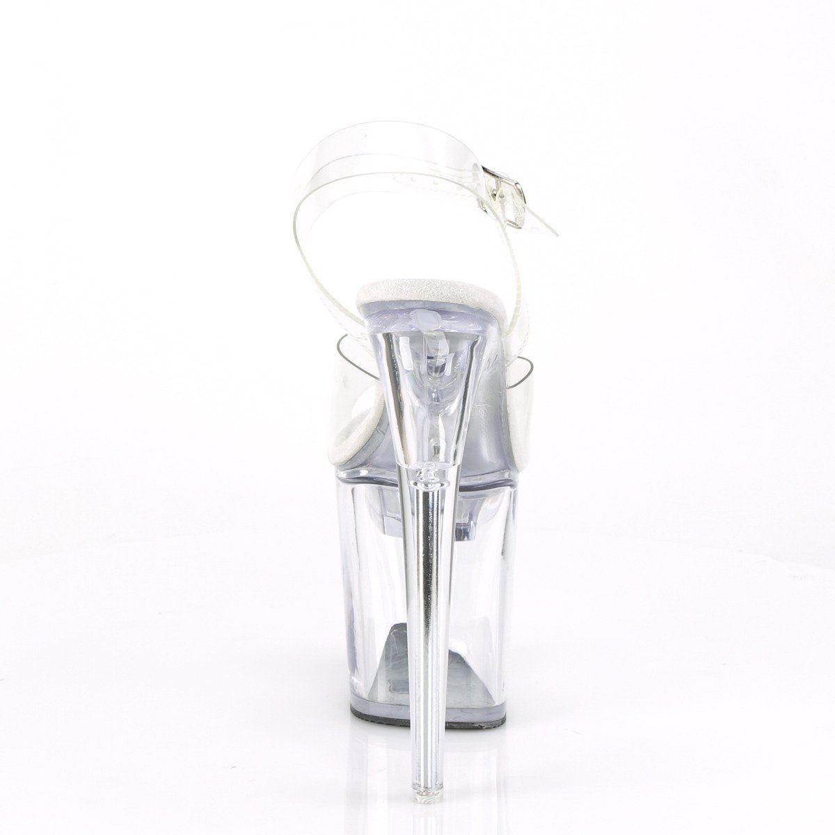 Pleaser Flashdance-808 C/M - Clear Illuminating High-Platform Sandals