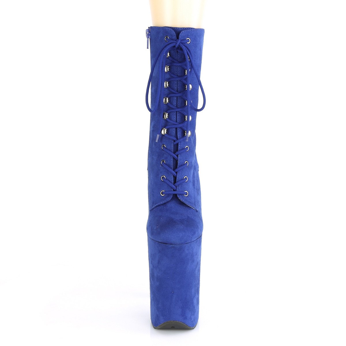 Pleaser Infinity-1020FS RYLBLFS/M - Blue High-Platform Ankle Boots