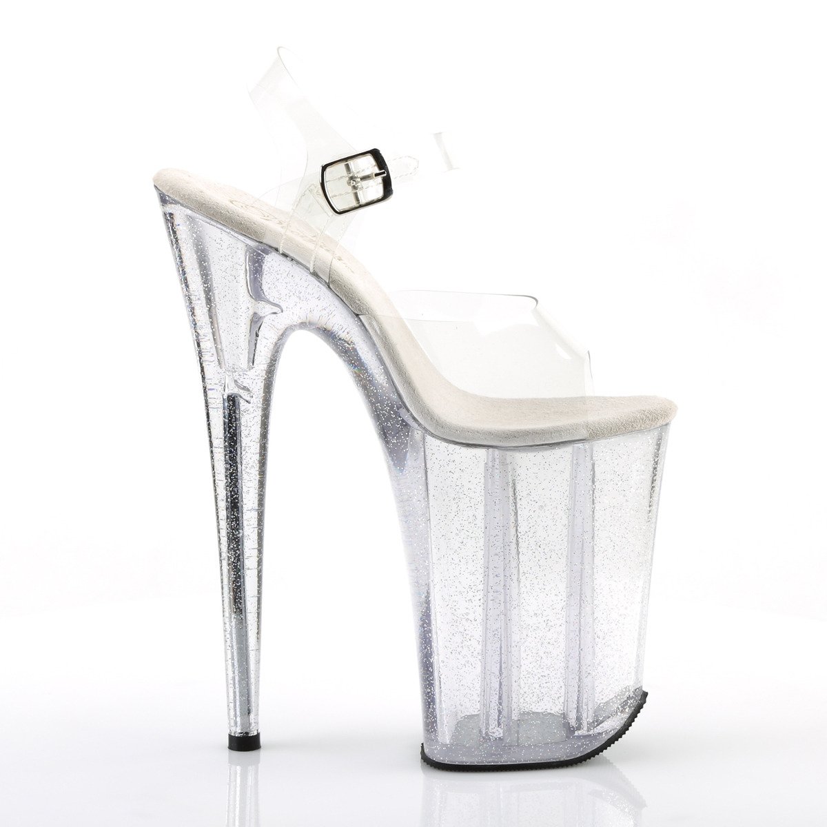 Pleaser Infinity-908MG C/M - Clear High-Platform Sandals