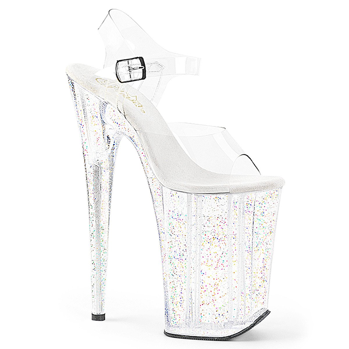 Pleaser Infinity-908MG C/M - Clear High-Platform Sandals