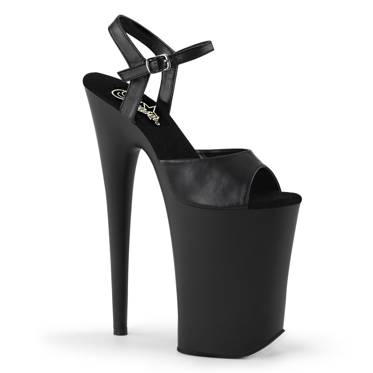 Pleaser Infinity-909 BPU/M - Black High-Platform Sandals