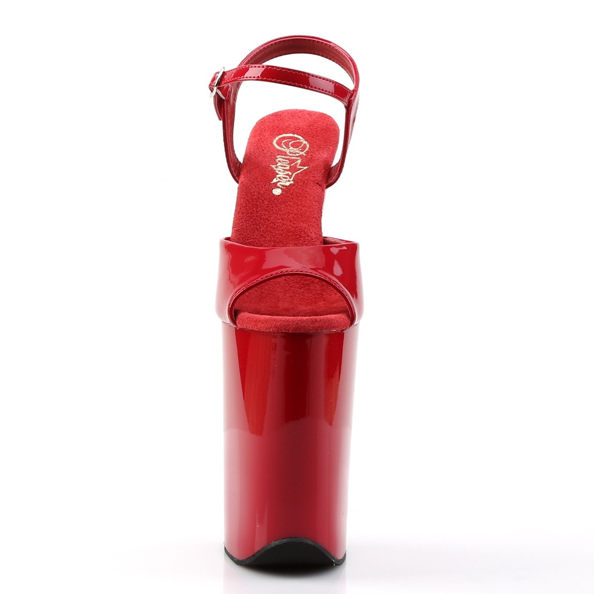 Pleaser Infinity-909 R/M - Shiny Red High-Platform Sandals