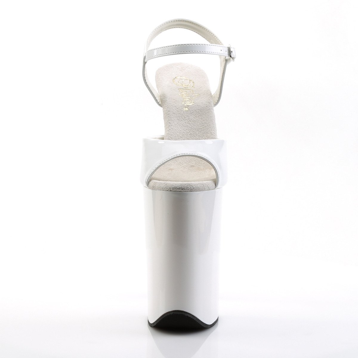 Pleaser Infinity-909 W/M - Shiny White High-Platform Sandals