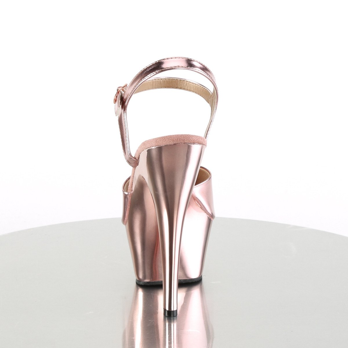 Pleaser Kiss-209 ROGLDPU/M - Gold Platform High-Heel Sandals