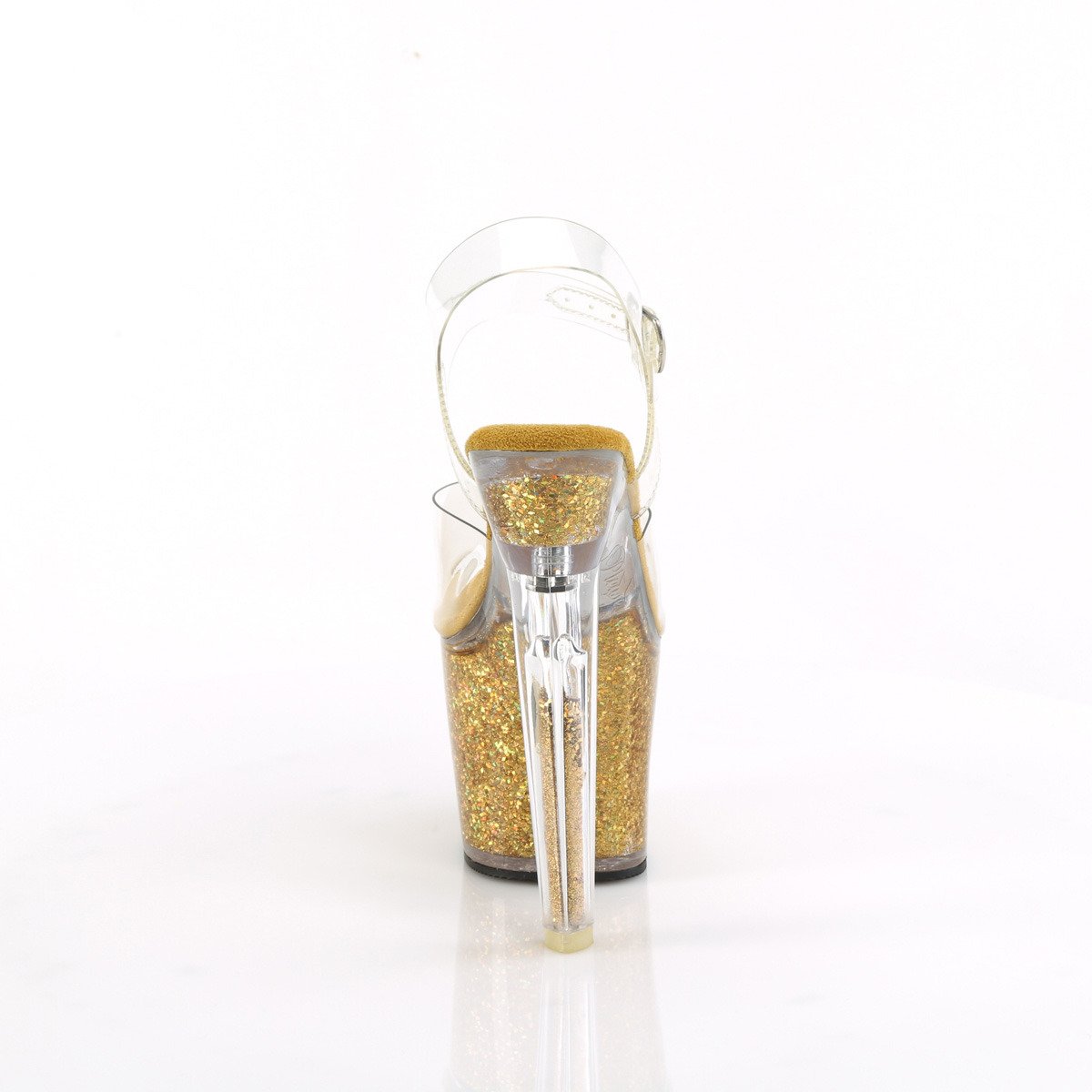 Pleaser Lovesick-708SG C/GG - Clear High-Platform Sandals