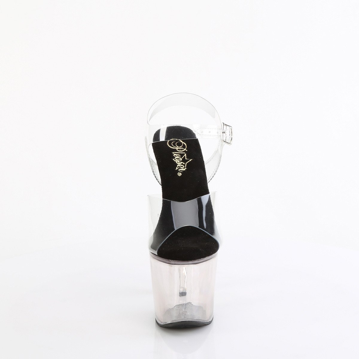 Pleaser Lovesick-708T C/SMK - Clear High-Platform Sandals