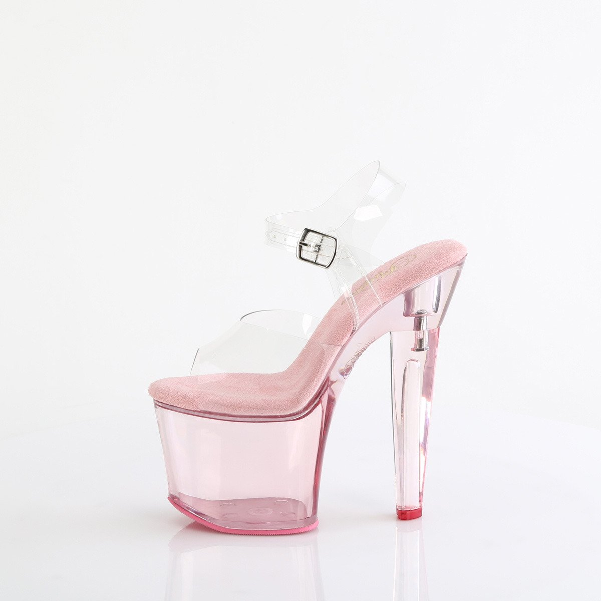 Pleaser Lovesick-708T C/BP - Clear High-Platform Sandals