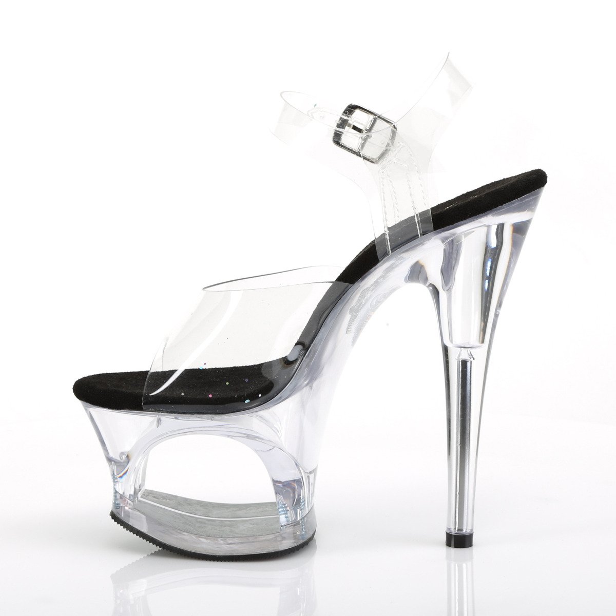 Pleaser Moon-708 C-B/C - Clear High-Platform Sandals