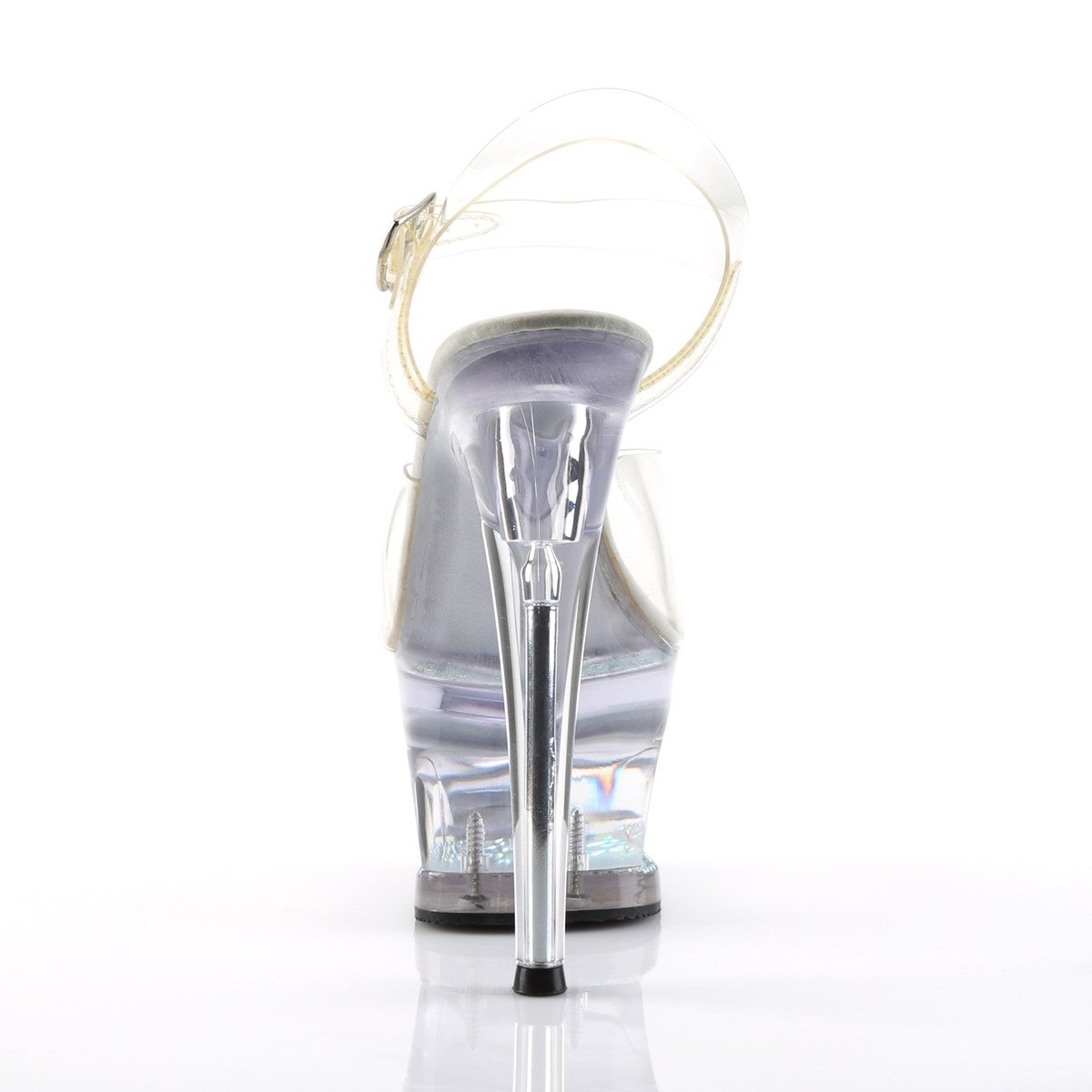 Pleaser Moon-708DM C/M - Clear High-Platform Sandals