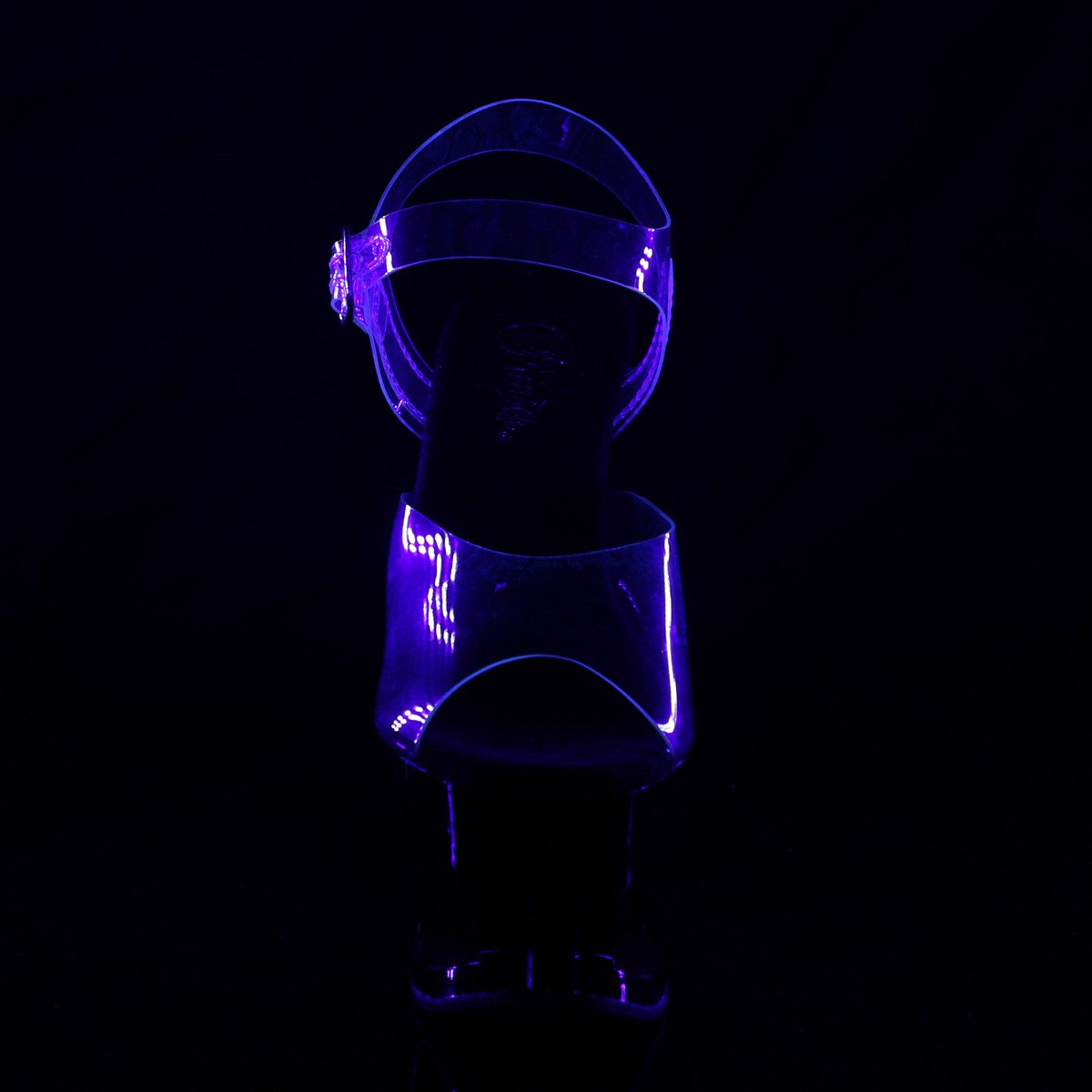 Pleaser Moon-708FLM C/B - Clear High-Platform Sandals