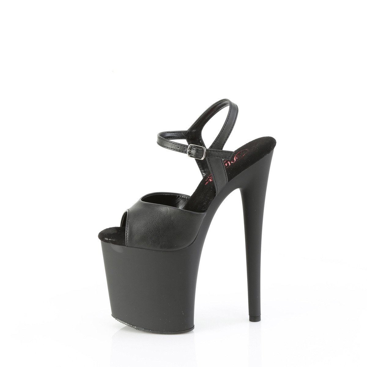 Pleaser Naughty-809 BPU/M - Shiny Black High-Platform Sandals