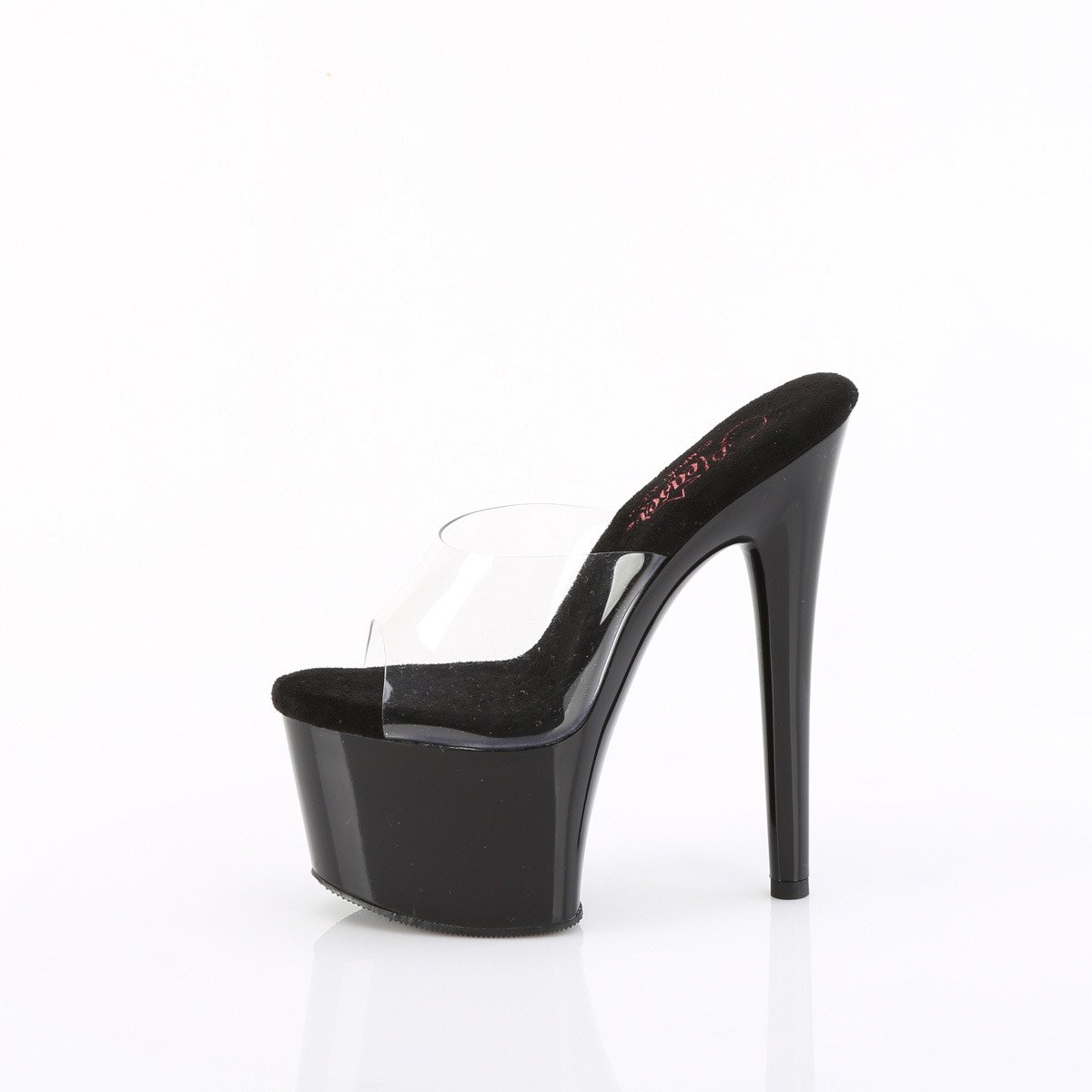 Pleaser Passion-701 C/B - Clear High-Platform Slides