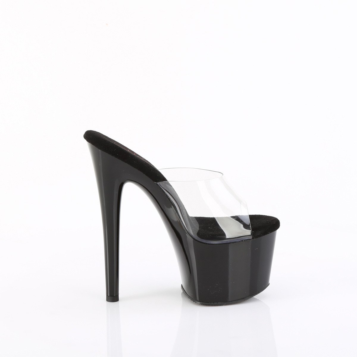 Pleaser Passion-701 C/B - Clear High-Platform Slides
