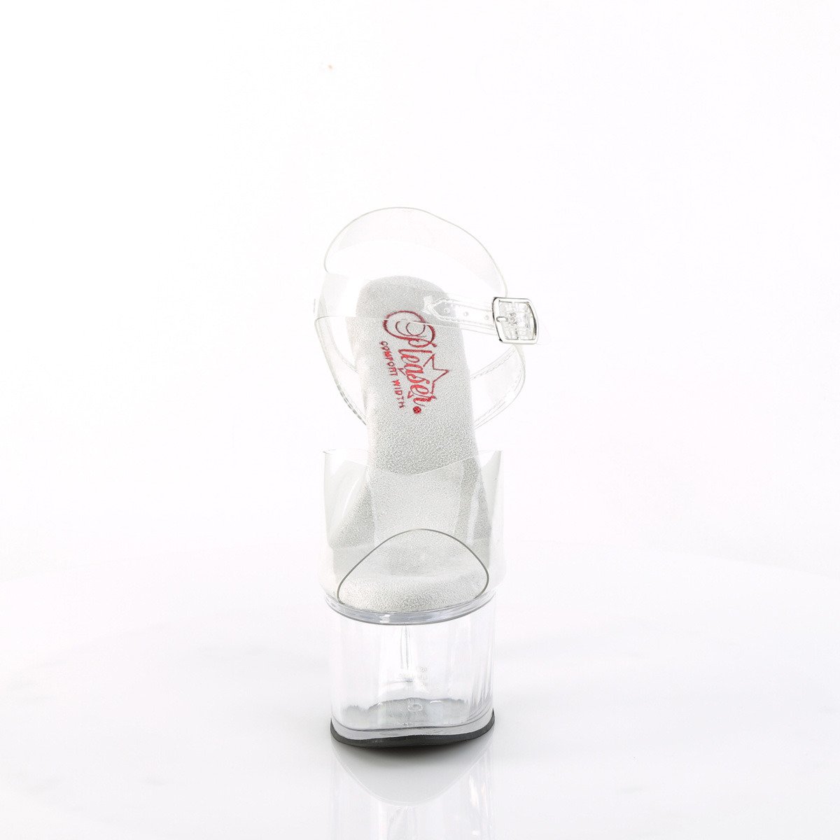 Pleaser Passion-708 C/M - Clear High-Platform Sandals