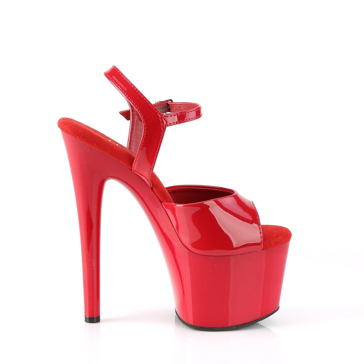 Pleaser Passion-709 R/M - Shiny Red High-Platform Sandals