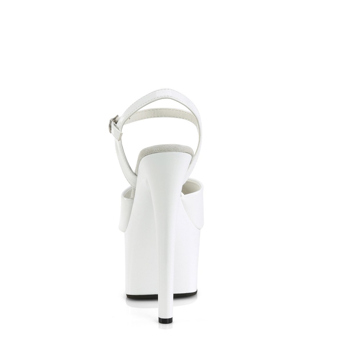 Pleaser Passion-709 W/M - Shiny White High-Platform Sandals