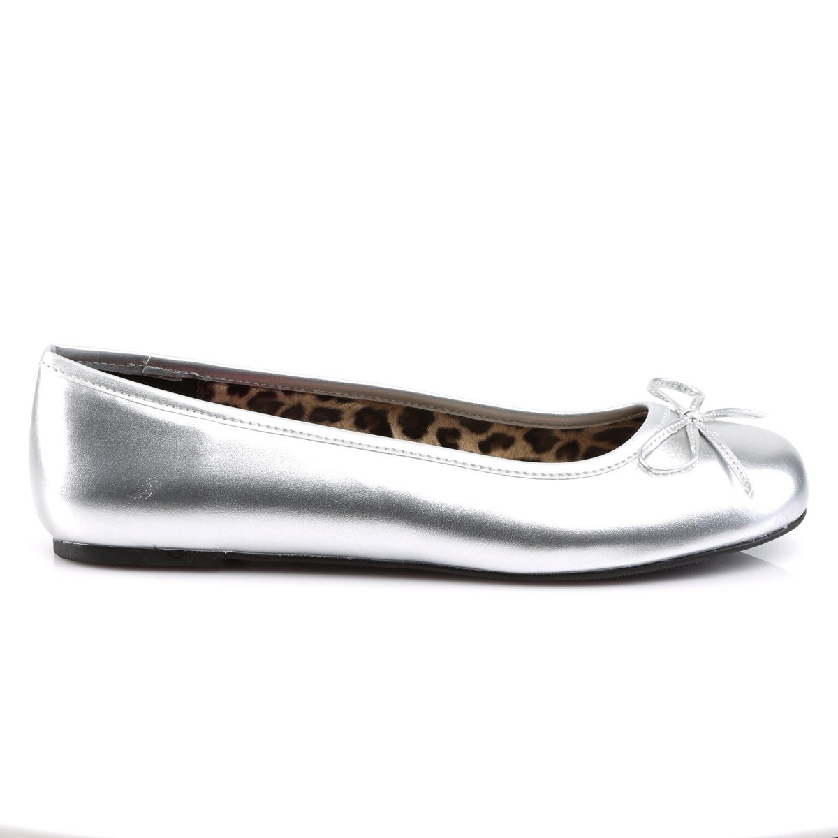 Pleaser Pink Label Anna-01 SPU - Silver Ballet Flats