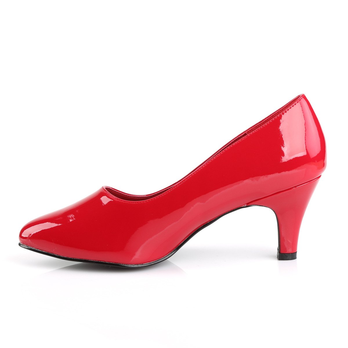 Pleaser Pink Label Divine-420 R - Shiny Red Stilettos