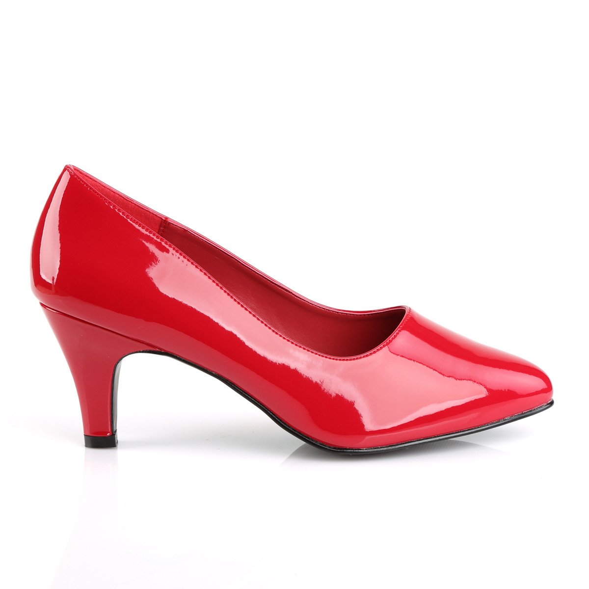 Pleaser Pink Label Divine-420 R - Shiny Red Stilettos