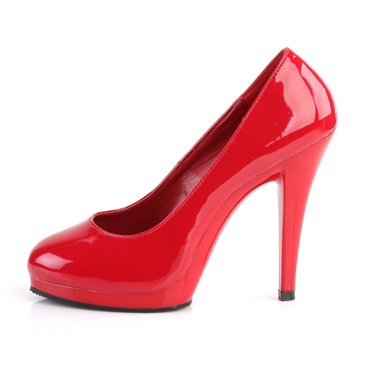 Pleaser Pink Label Flair-480 R/M - Shiny Red High-Heel Stilettos