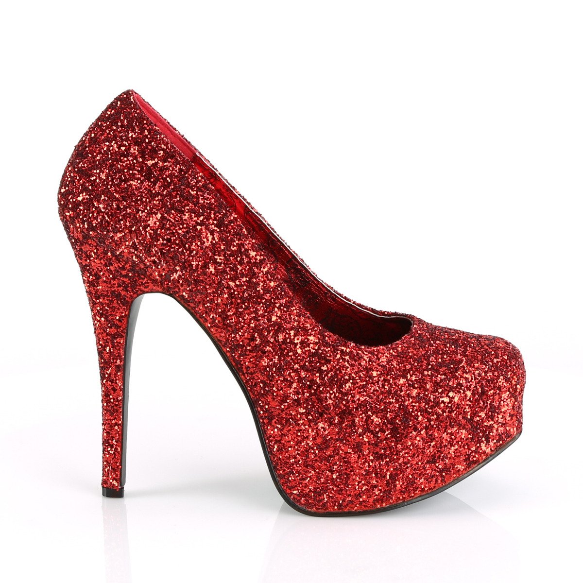 Pleaser Pink Label Teeze-06GW RG - Red Platform High-Heel Heels