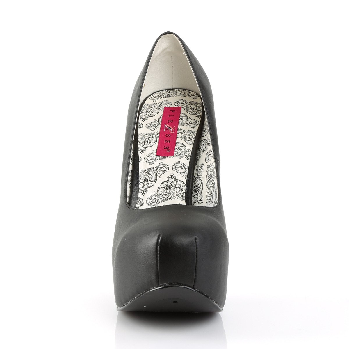 Pleaser Pink Label Teeze-06W BPU - Black Platform High-Heel Heels