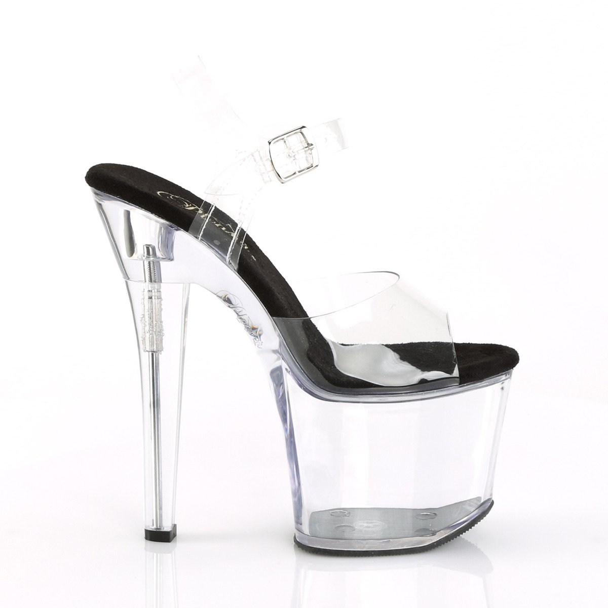 Pleaser Radiant-708 C-B/C - Clear High-Platform Sandals