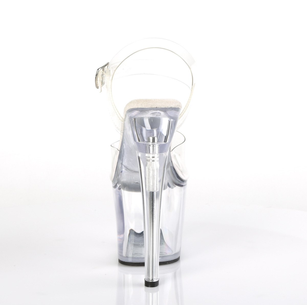 Pleaser Radiant-708 C/M - Clear High-Platform Sandals
