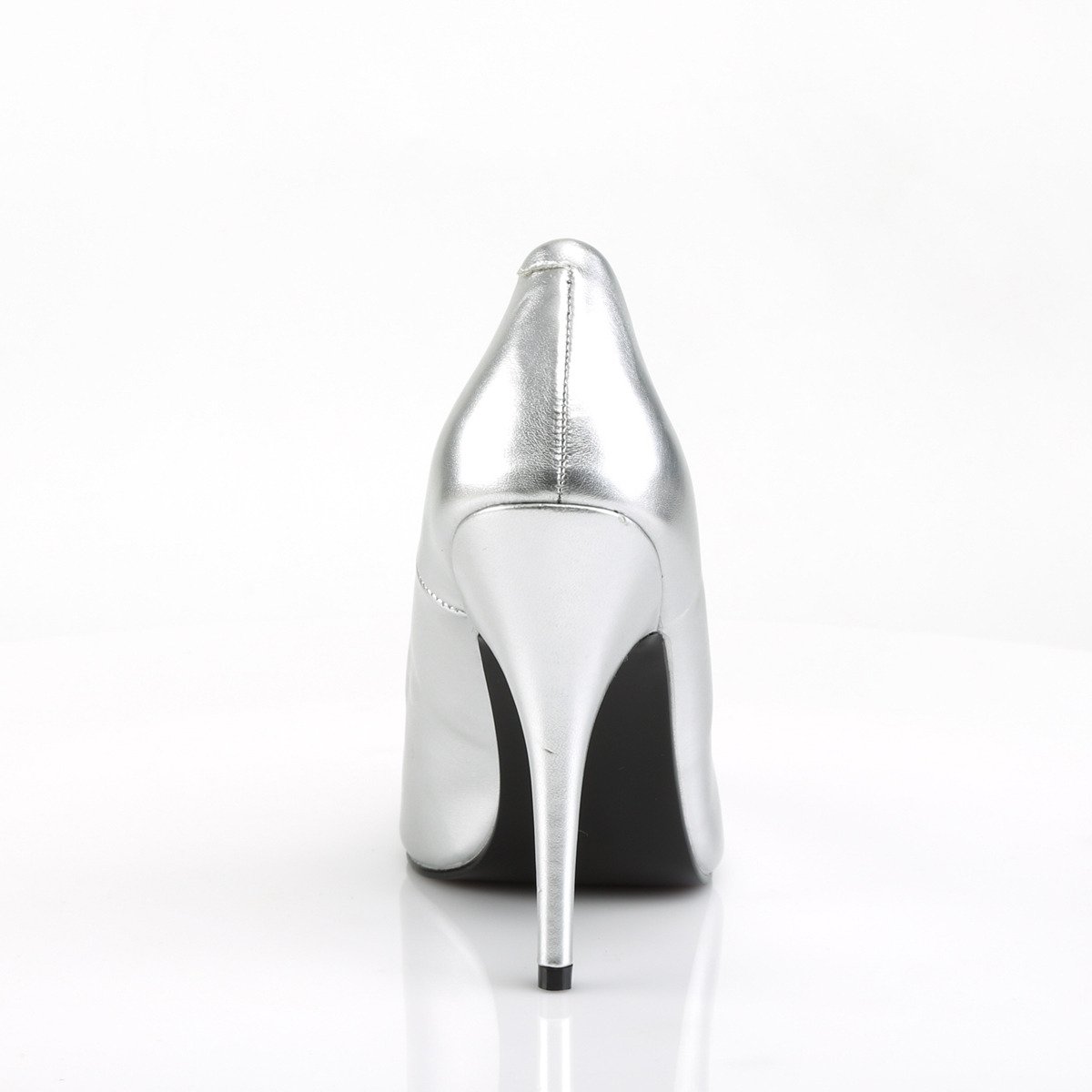 Pleaser Seduce-420 S/PU - Silver High-Heel Stilettos