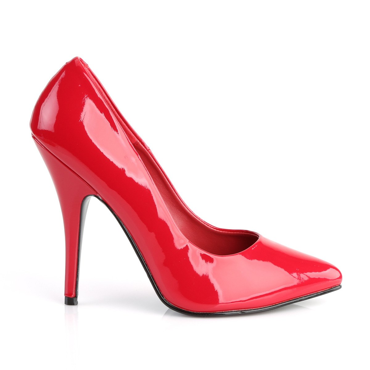 Pleaser Seduce-420 R - Shiny Red High-Heel Stilettos