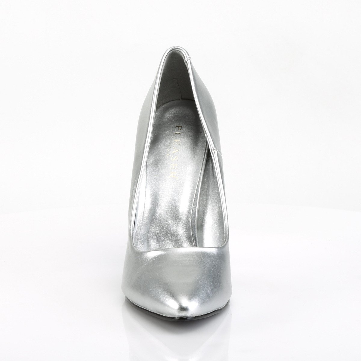 Pleaser Seduce-420 S/PU - Silver High-Heel Stilettos