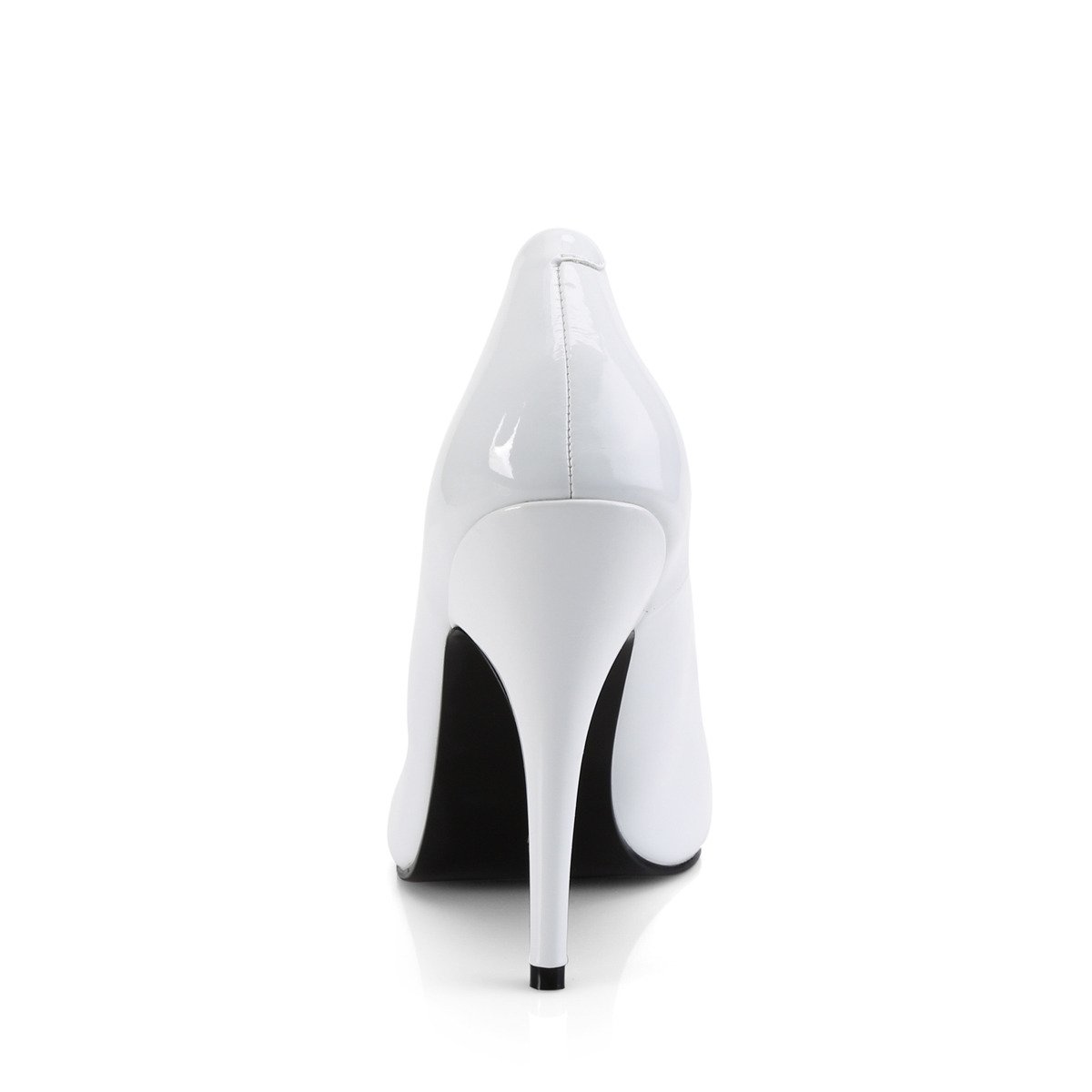 Pleaser Seduce-420 W - Shiny White High-Heel Stilettos