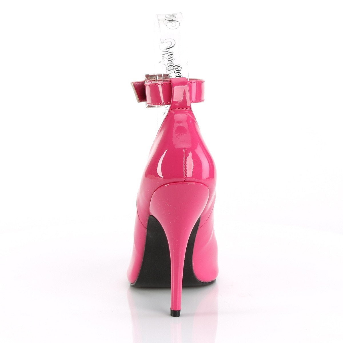 Pleaser Seduce-431 HP - Pink High-Heel Single Sole Pumps With Straps
