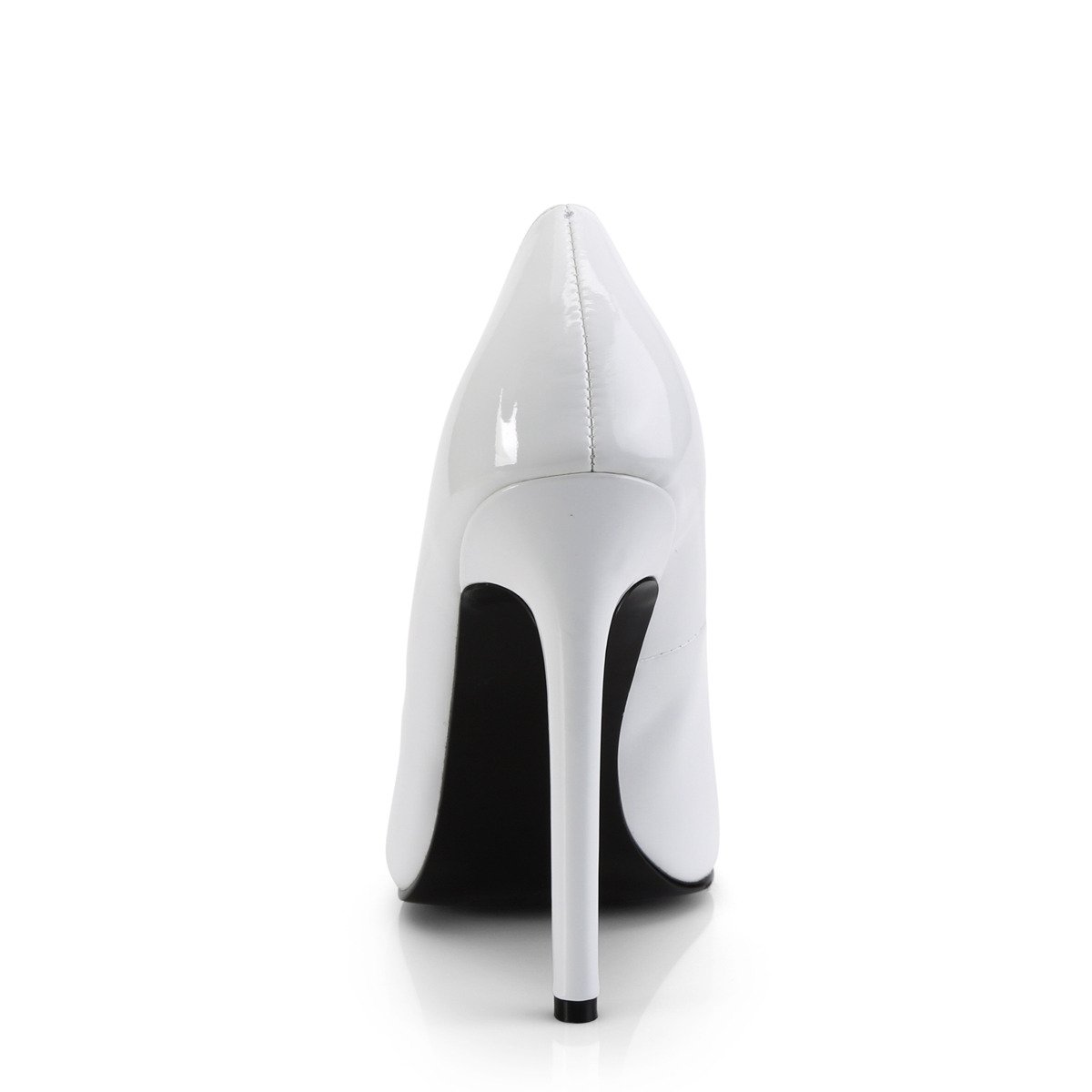 Pleaser Sexy-20 W - Shiny White High-Heel Stilettos