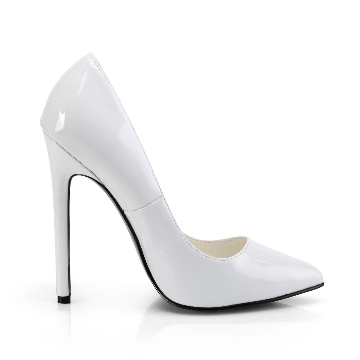 Pleaser Sexy-20 W - Shiny White High-Heel Stilettos