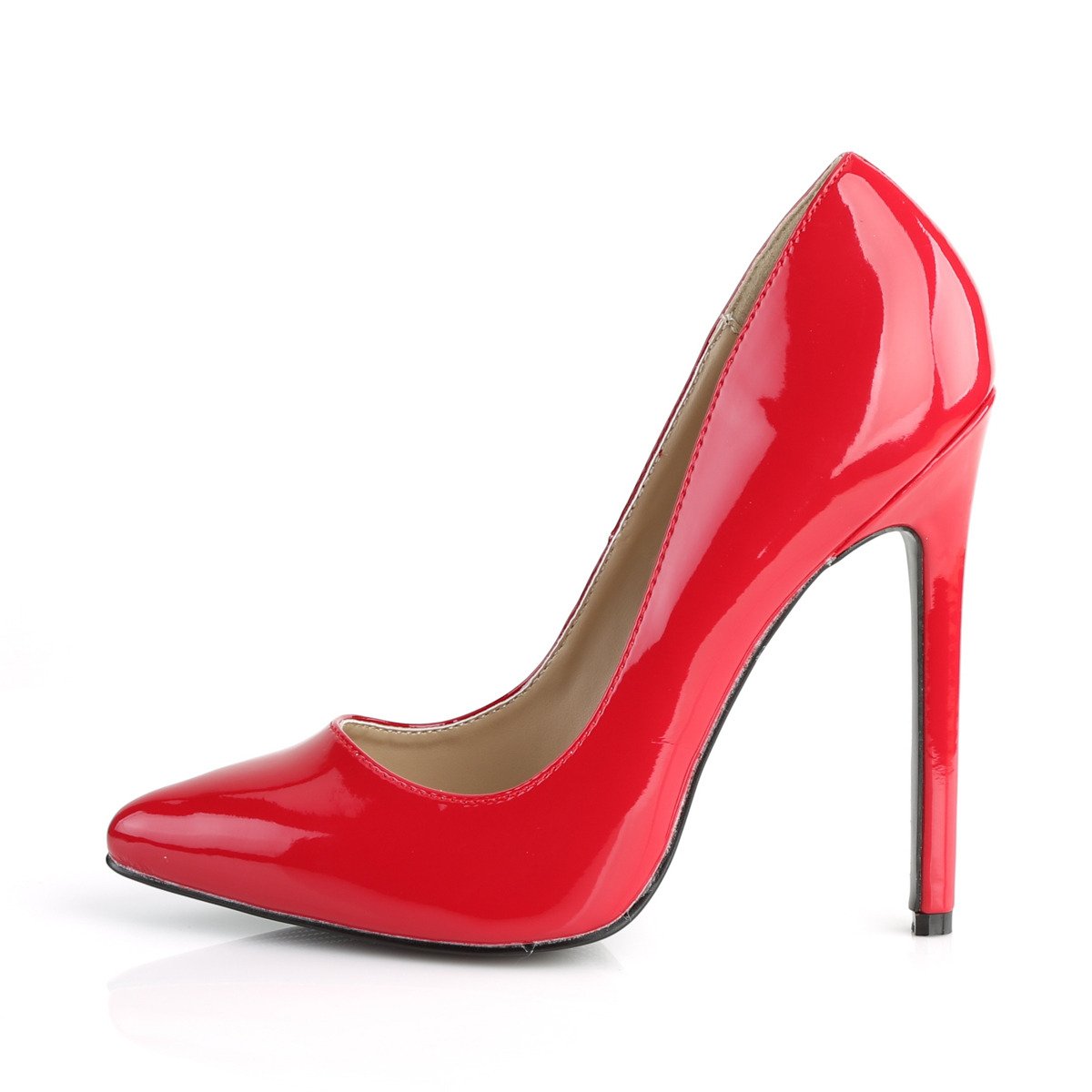 Pleaser Sexy-20 R - Shiny Red High-Heel Stilettos