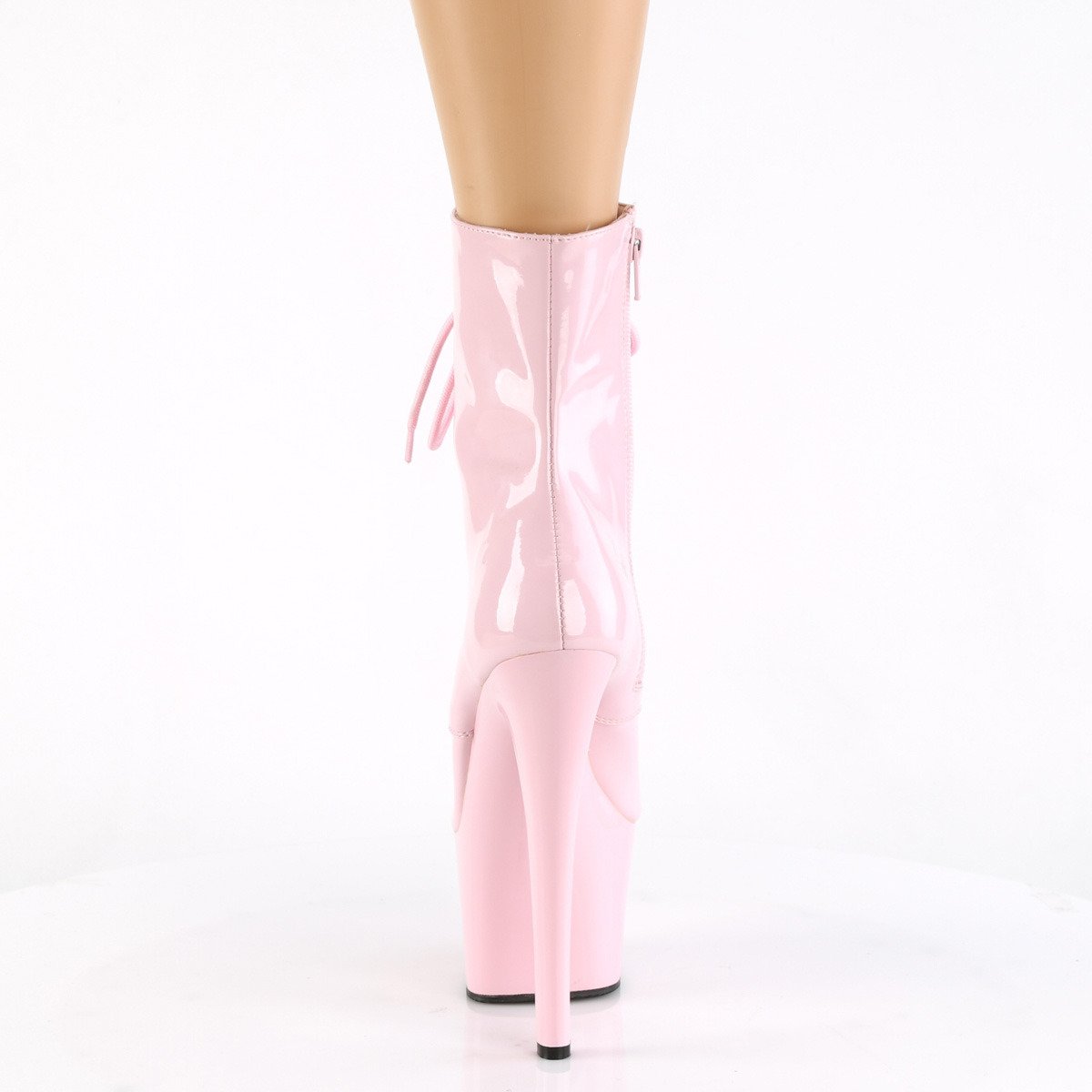 Pleaser Sky-1020 BP/M - Shiny Pink High-Platform Ankle Boots