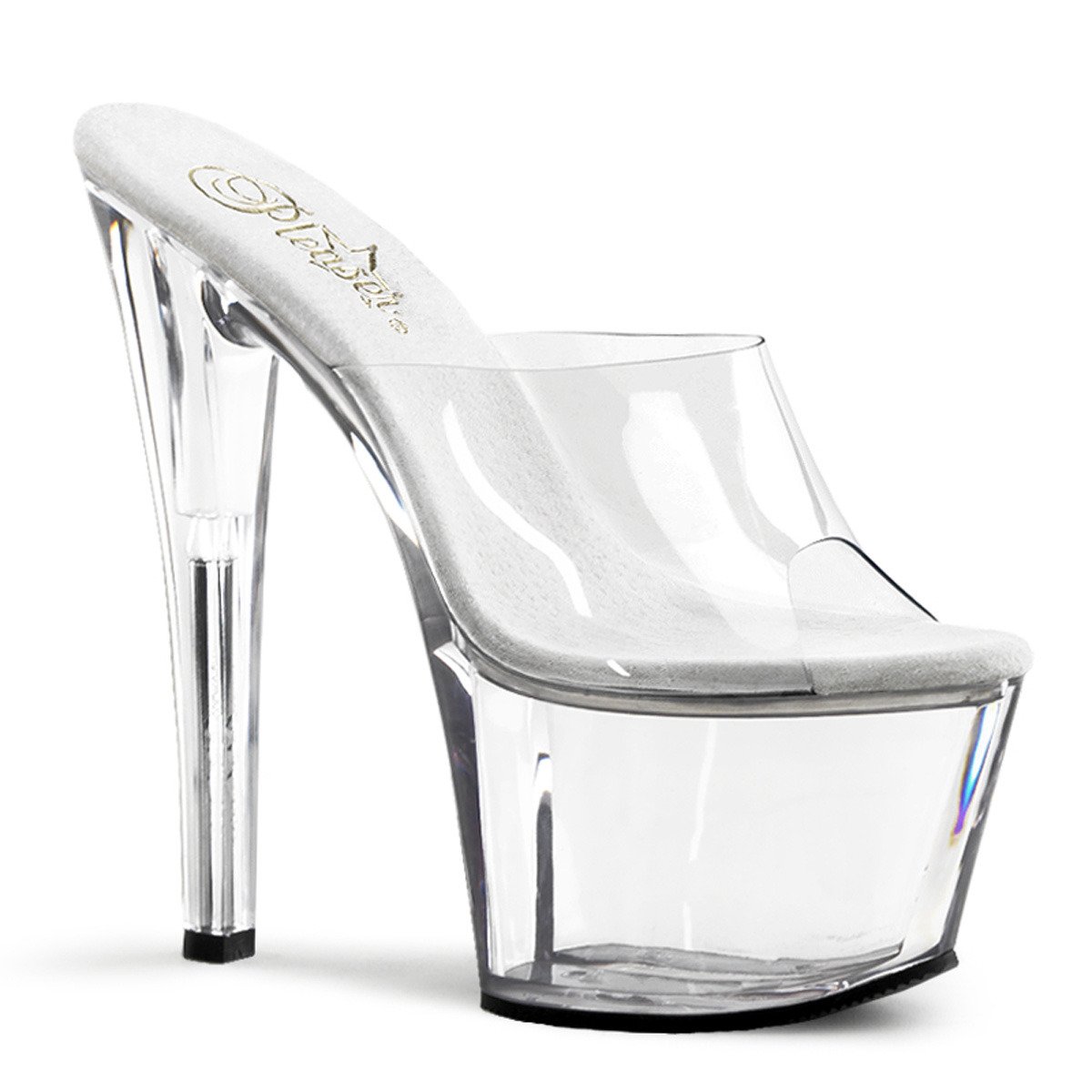 Pleaser Sky-301 C/M - Clear High-Platform Sandals