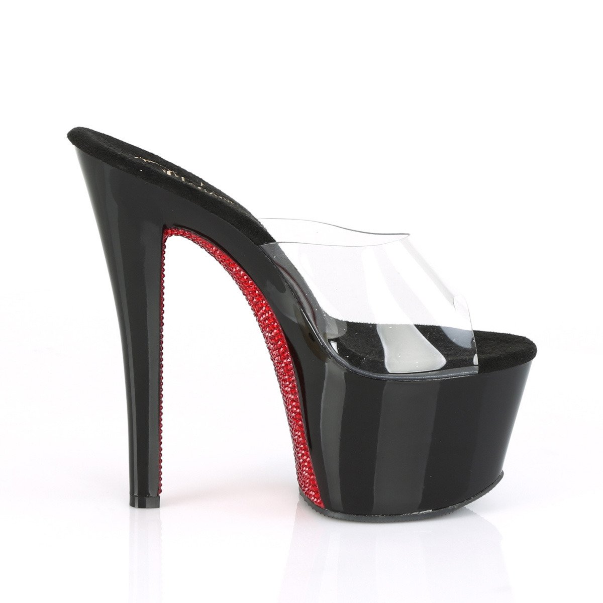 Pleaser Sky-301CRS C/B-RRS - Clear High-Platform Sandals