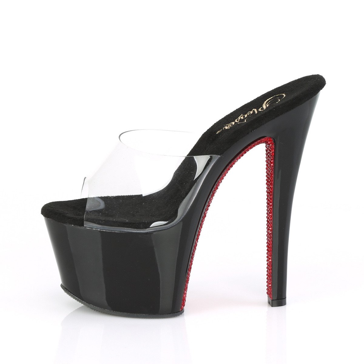 Pleaser Sky-301CRS C/B-RRS - Clear High-Platform Sandals