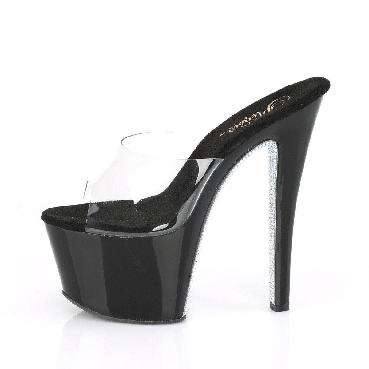 Pleaser Sky-301CRS C/B-SRS - Clear High-Platform Sandals