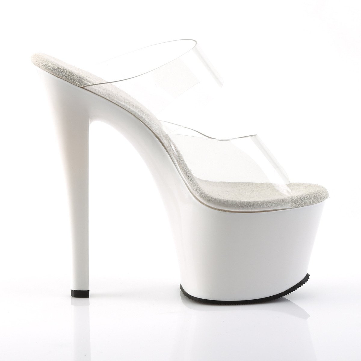 Pleaser Sky-302 C/W - Clear High-Platform Sandals