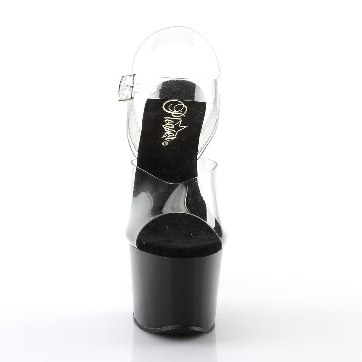 Pleaser Sky-308 C/B - Clear High-Platform Sandals