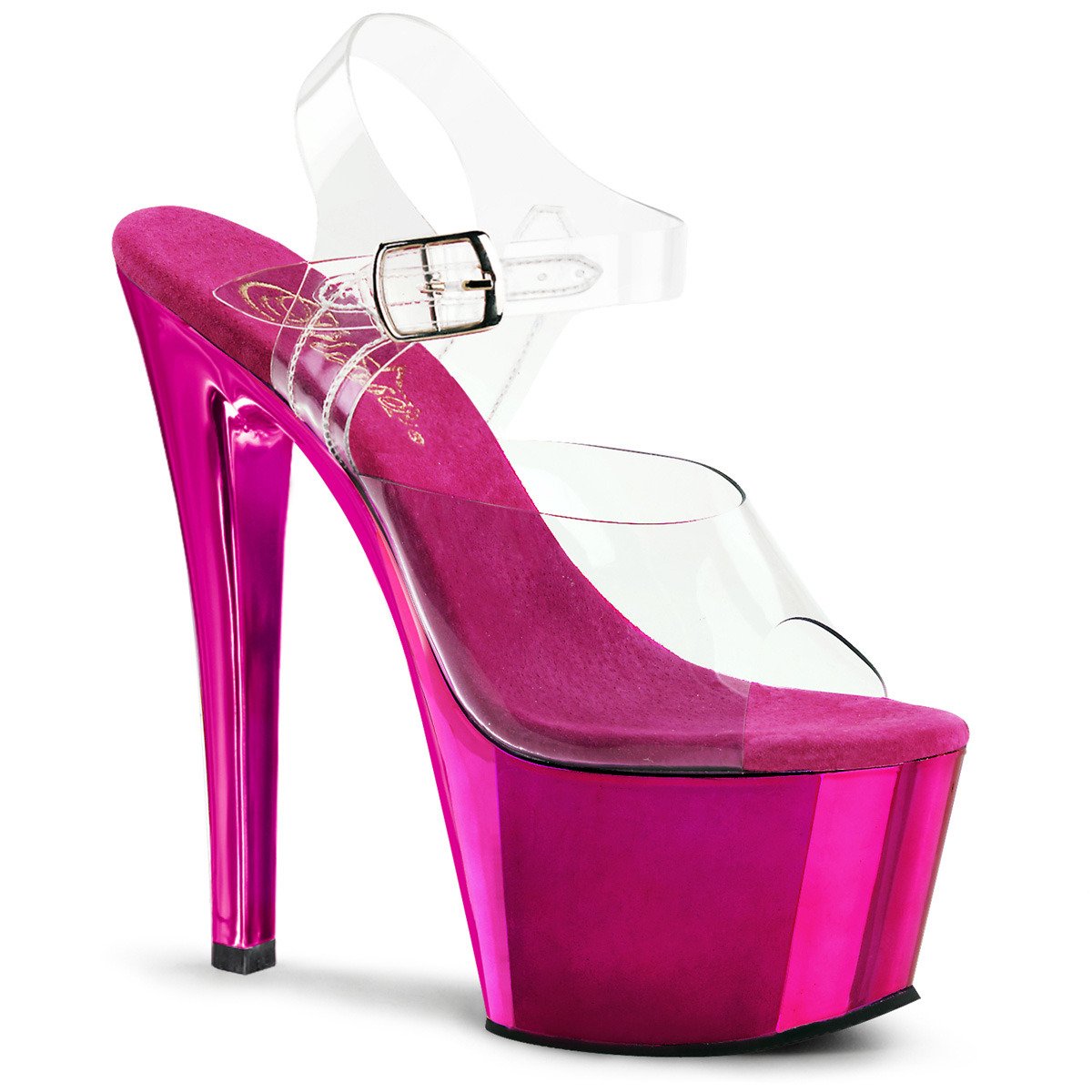Pleaser Sky-308 C/HPCH - Clear High-Platform Sandals